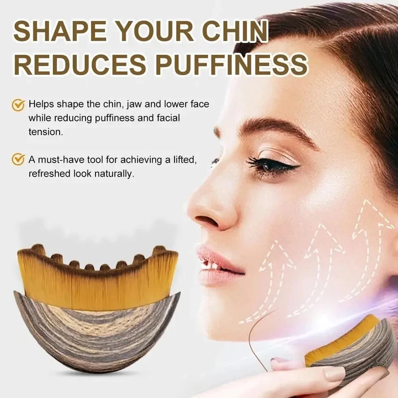 Lymphatic Contour Face Brush – Facial Massager & Skin Sculpting Tool for Face and Chin