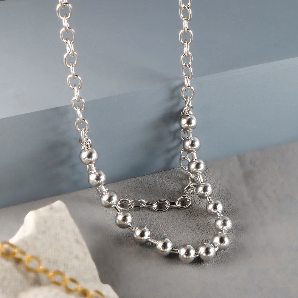 Stainless Steel Ball Chain Necklace – Minimalist Everyday Jewelry