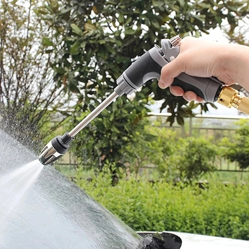 High-Pressure Water Gun Nozzle – Adjustable Metal Sprayer for Car Wash, Garden & Cleaning
