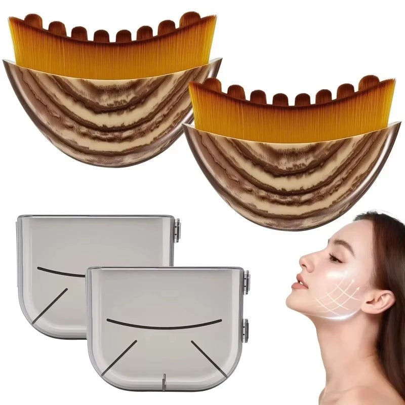 Lymphatic Contour Face Brush – Facial Massager & Skin Sculpting Tool for Face and Chin