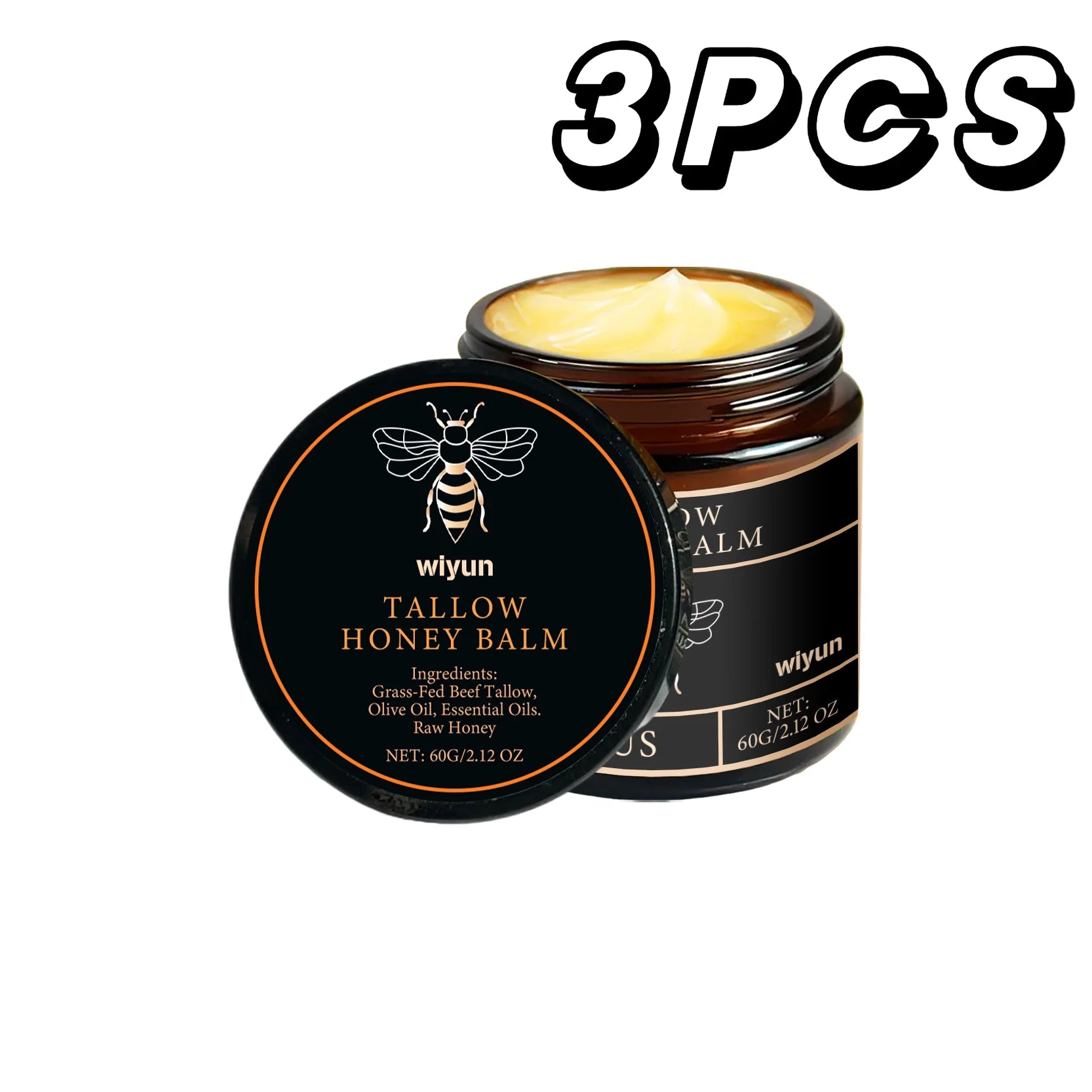 Tallow & Honey Glow Cream – Hydrating Face & Body Moisturizer for Soft, Firm Skin