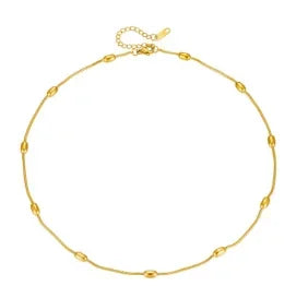 Stainless Steel Ball Chain Necklace – Minimalist Everyday Jewelry
