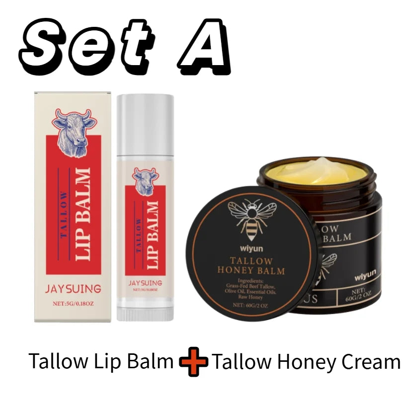 Tallow & Honey Glow Cream – Hydrating Face & Body Moisturizer for Soft, Firm Skin