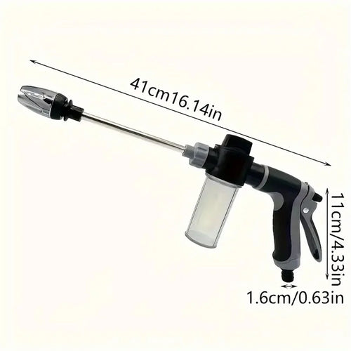 High-Pressure Water Gun Nozzle – Adjustable Metal Sprayer for Car Wash, Garden & Cleaning