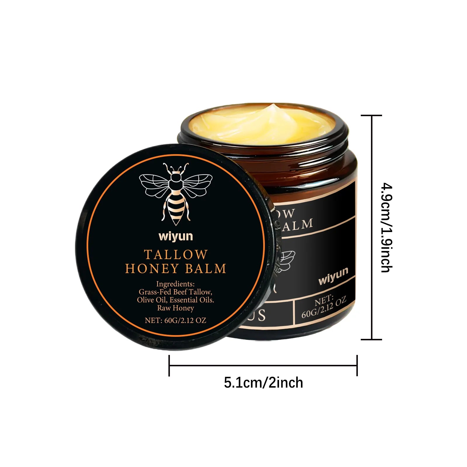 Tallow & Honey Glow Cream – Hydrating Face & Body Moisturizer for Soft, Firm Skin