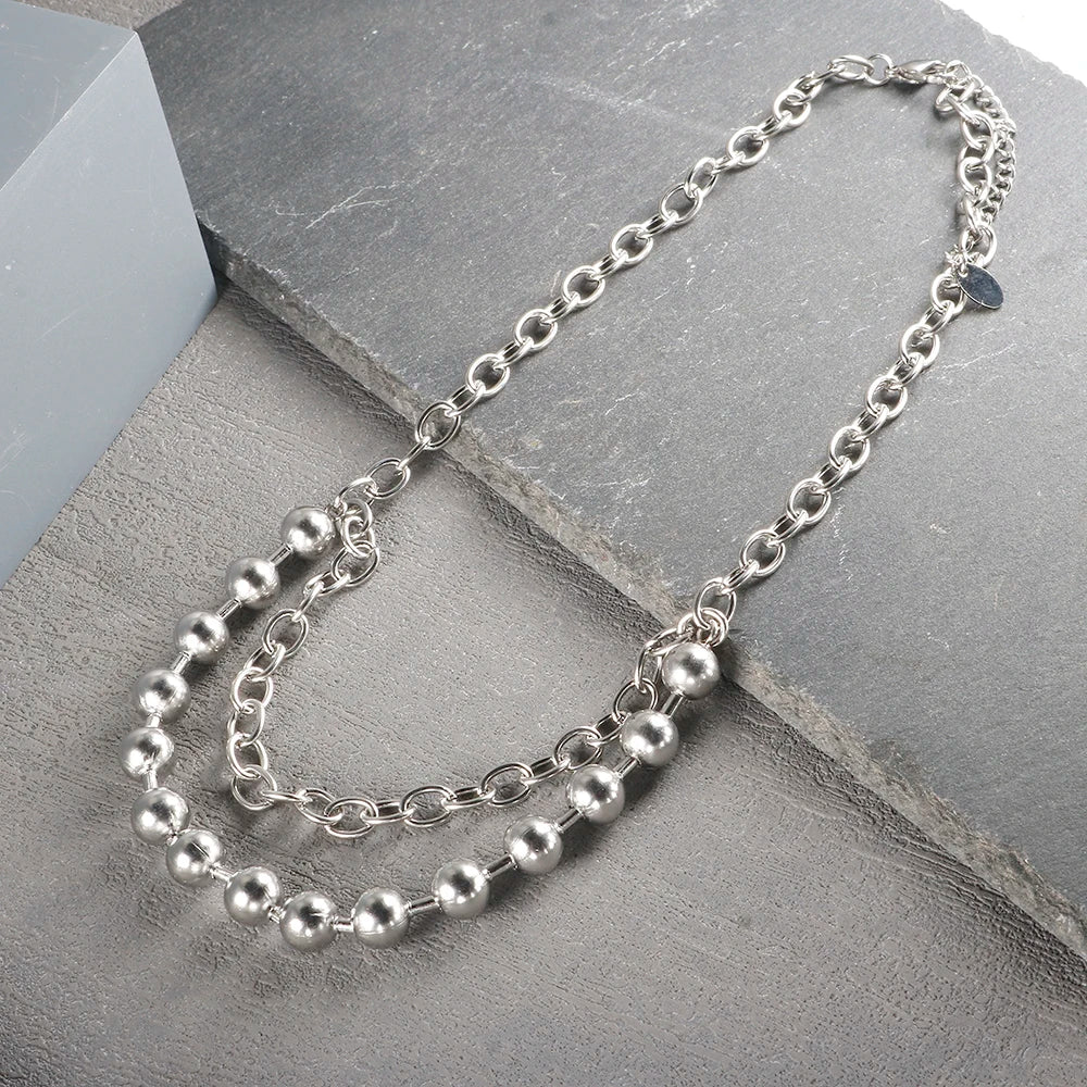 Stainless Steel Ball Chain Necklace – Minimalist Everyday Jewelry