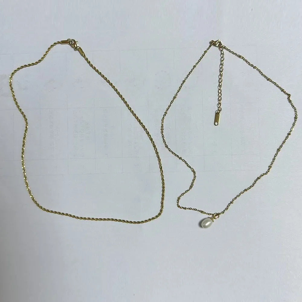Stainless Steel Ball Chain Necklace – Minimalist Everyday Jewelry